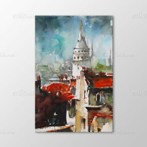 Suluboya Galata Kulesi Tablo