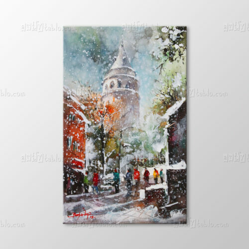 Suluboya Galata Kulesi Tablo