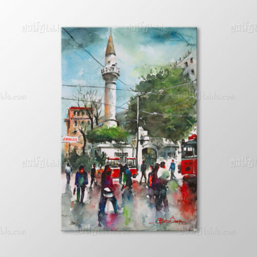 Suluboya Camii ve Tramvay Tablo