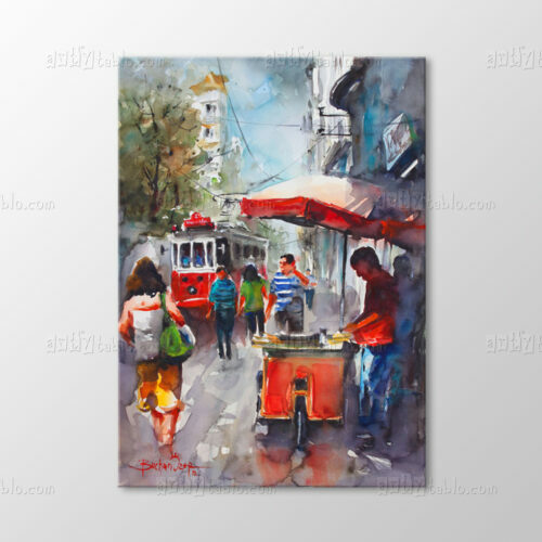 Suluboya Kestaneci ve Tramvay Tablo