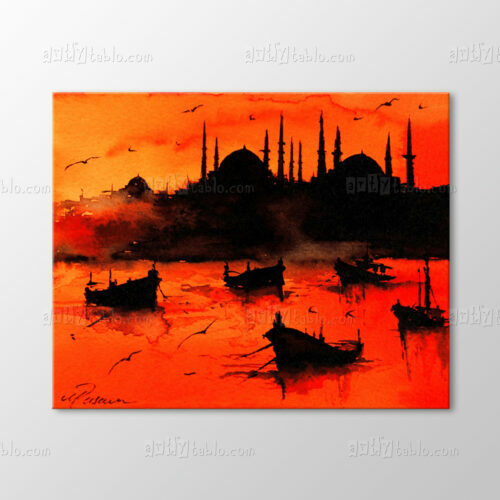 İstanbul Manzarası Tablo