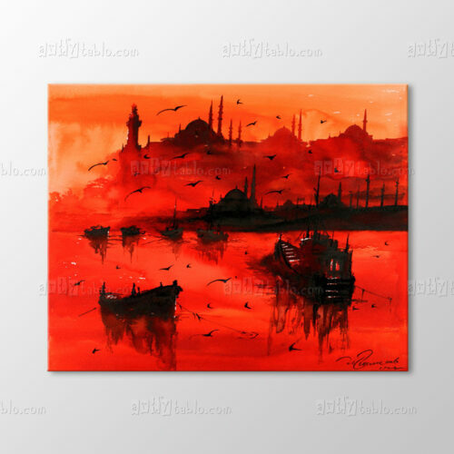 İstanbul Manzarası Tablo