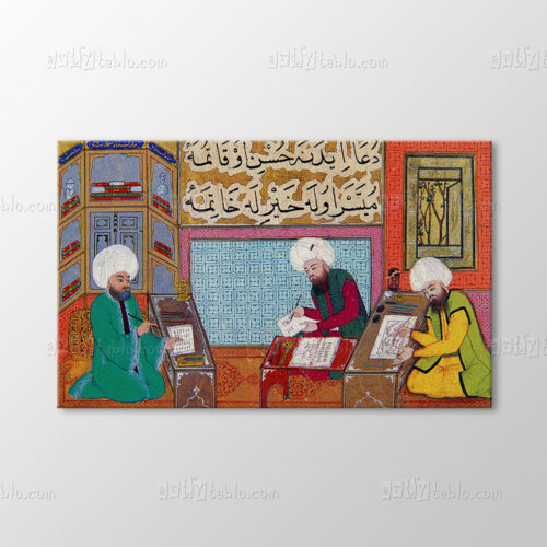 Şahnameci Talikizade Nakkaş Hasan ve Katibin Meclisi Tablo