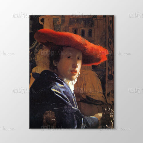 Girl With A Red Hat Tablo