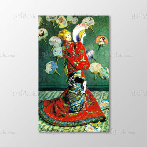 Japon Kostümü İçinde Camille Monet Tablo