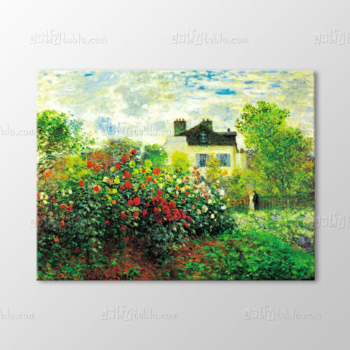 Argenteuil' de Monet' nin Bahçesi, 1873 Tablo