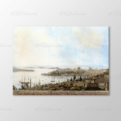 Galata Kulesinden İstanbul Görünümü Tablo
