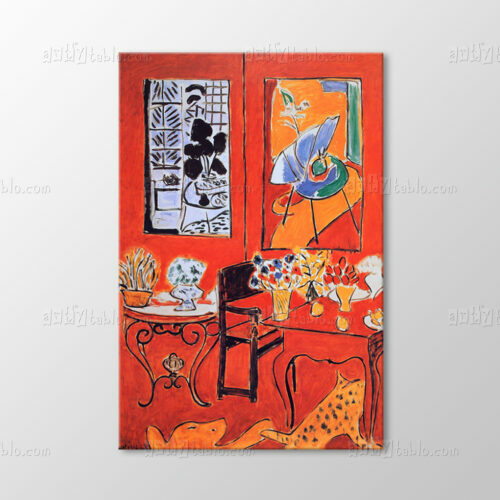 Large Red Interior Tablo