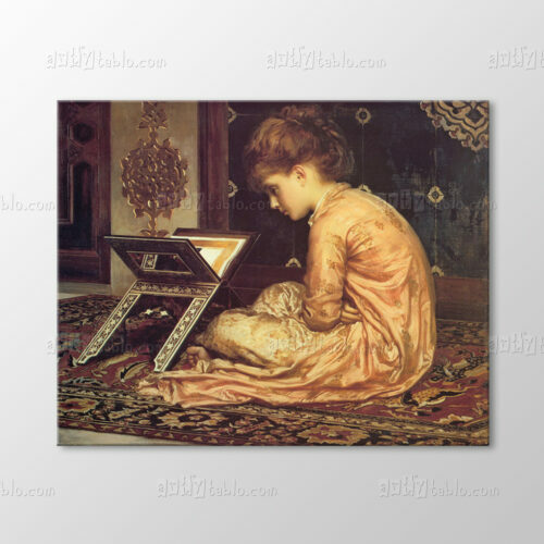 Study At a Reading Desk Tablo