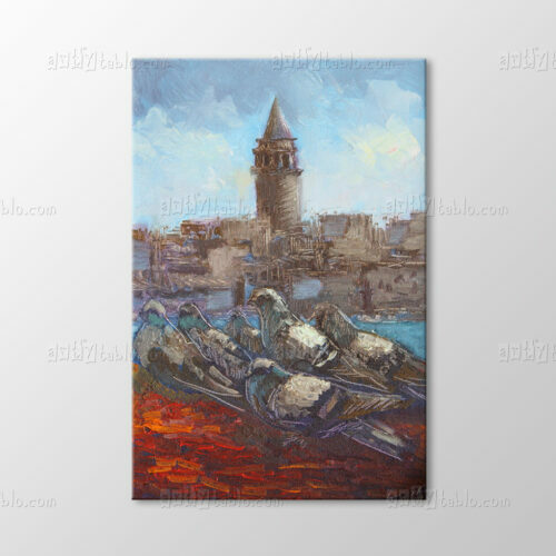 Galata ve Güvercinler Tablo