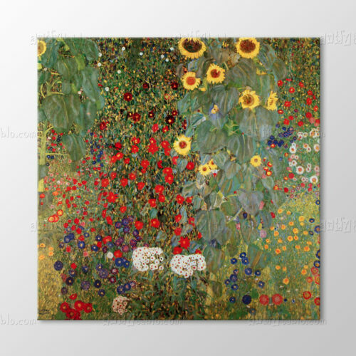 Garden With Sunflowers Tablo