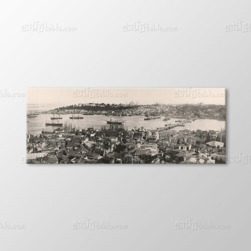 The Port From The Galat Tower, 1868 Tablo