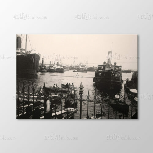 Karaköy Wharf, 1910 Tablo