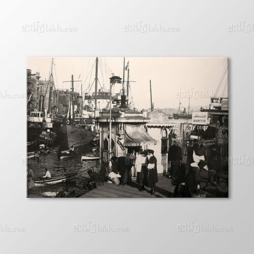 Bridge Karaköy Pier, 1900 Tablo
