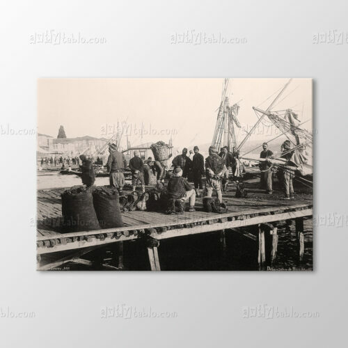Beşiktaş Firewood Pier, 1890 Tablo