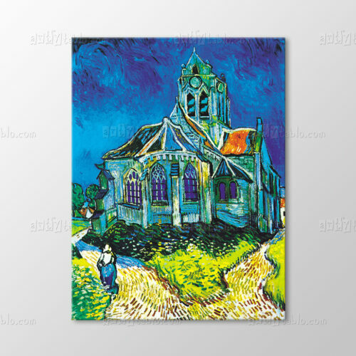 Auvers'teki Kilise, 1890 Tablo