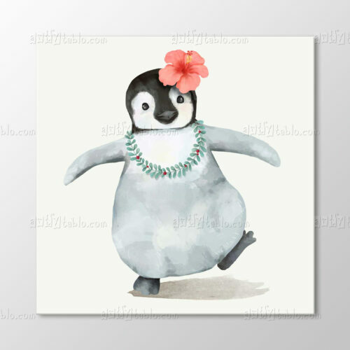 Sevimli Penguen Tablo