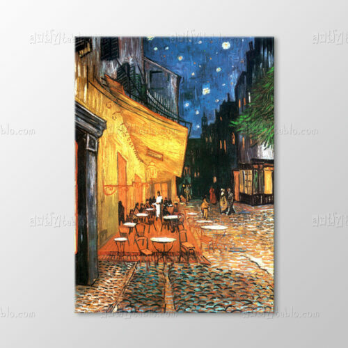 Café Terrace at Night, 1888 Tablo