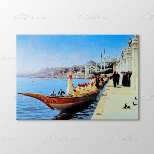 Dolmabahçe Sarayı Rıhtımında Kayzer Wilhelm Tablo