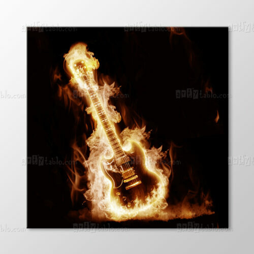 Alevli Elektro Gitar Tablo