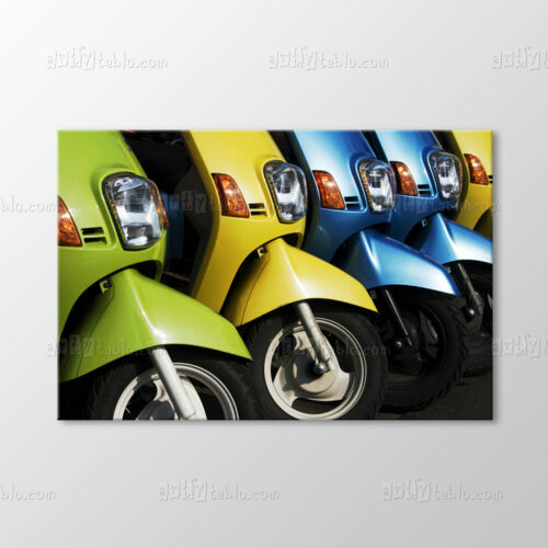 Renkli Scooterlar Tablo