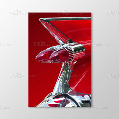 Kırmızı Cadillac Tablo