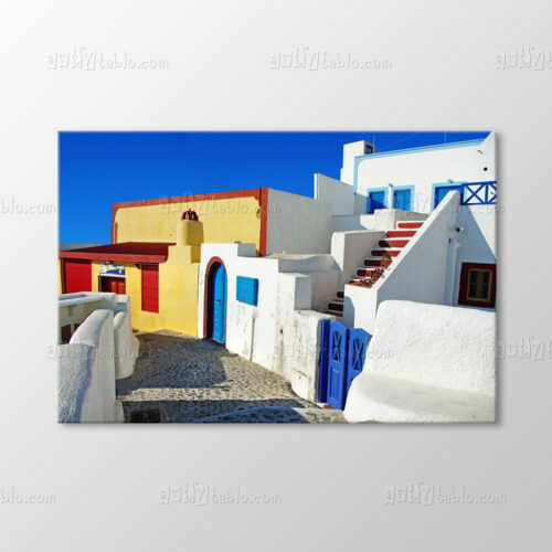 Santorini Evleri Tablo