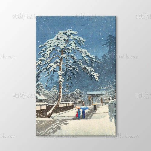 Honmonji Temple in Snow Tablo