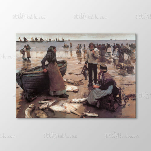 Fish Sale On Beach Tablo