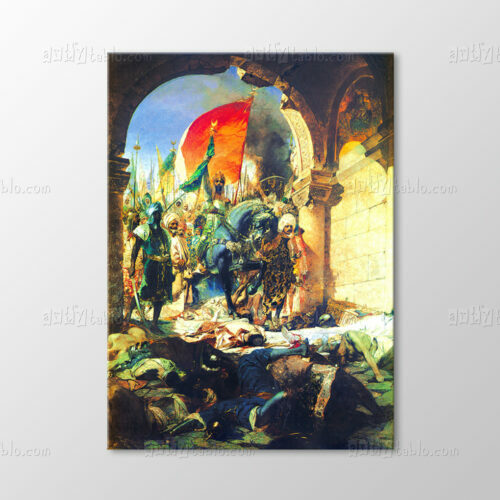 Fatih Sultan Mehmet'in İstanbul'a Girişi 1876 Tablo