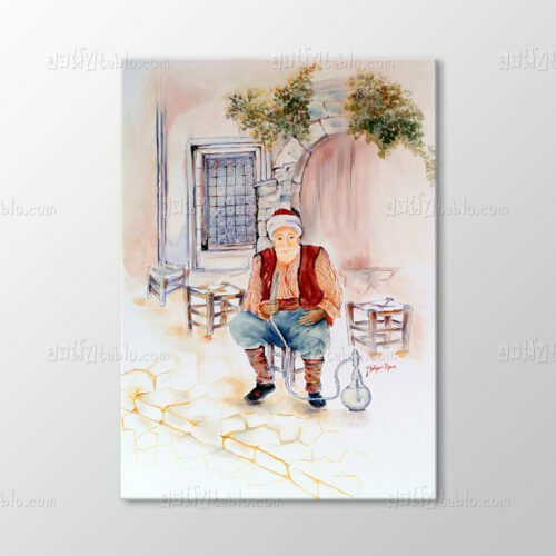 Nargile İçen Adam Tablo
