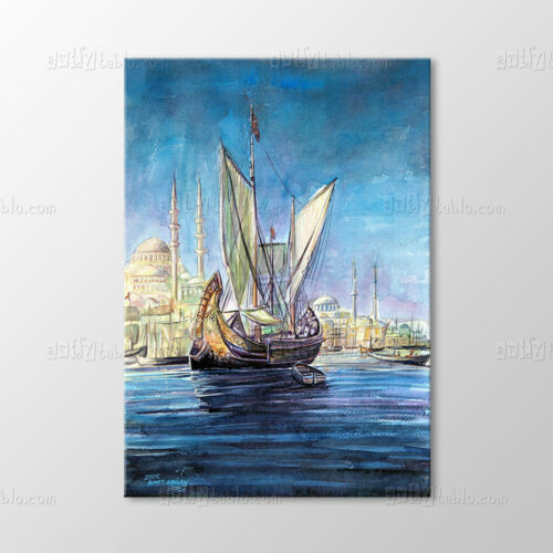 Suluboya, İstanbul Manzarası Tablo
