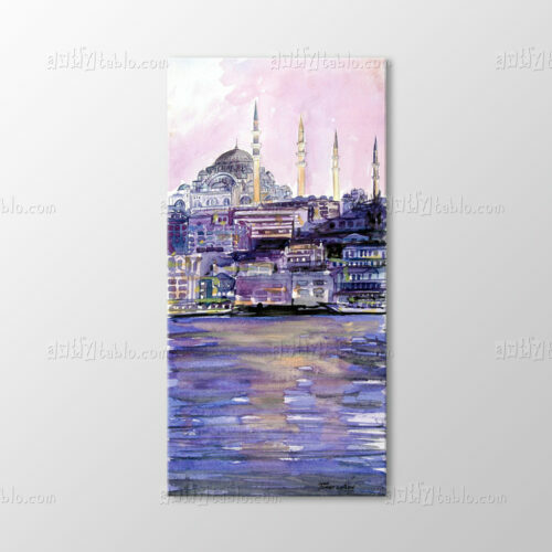 Suluboya, İstanbul Manzarası Tablo