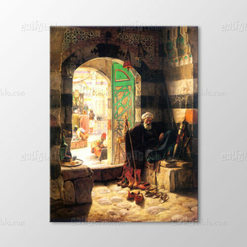 Şam'daki Büyük Cami' nin Giriş Kapısı 1891 Tablo