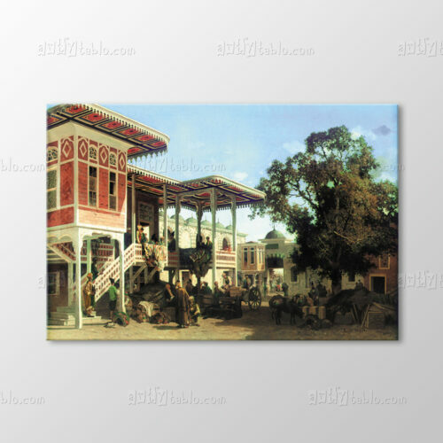 Trabzonda Bir Kervan Saray 1864 Tablo