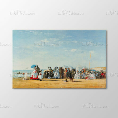 Fashionable Figures On The Beach Tablo