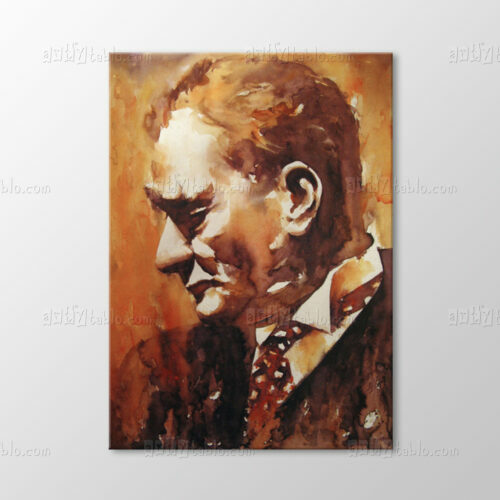 Sulu Boya Atatürk Tablo