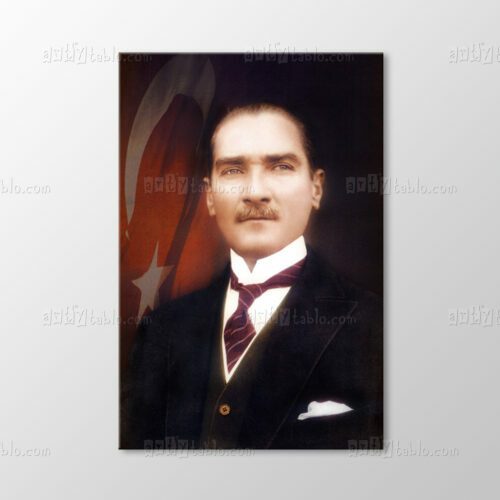 Türk Bayrağı ve Atatürk Tablo