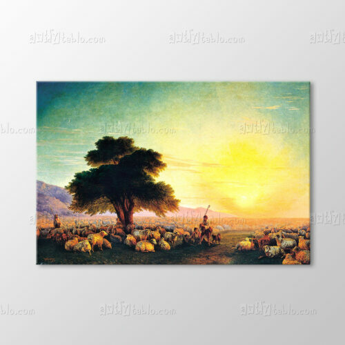 Kırım'da Çoban ve Sürüsü, 1859 Tablo