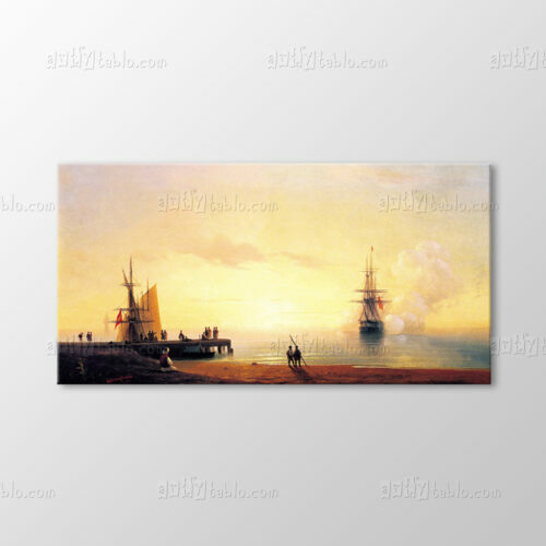 Türkiye'den Sahil Manzarası, 1845 Tablo