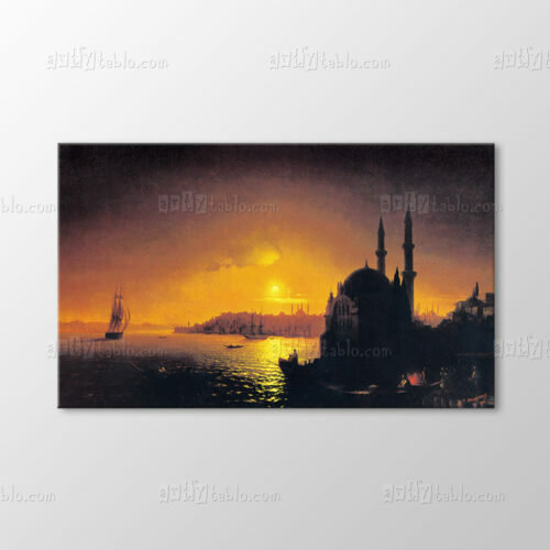 Dolunayda İstanbul Manzarası, 1846 Tablo