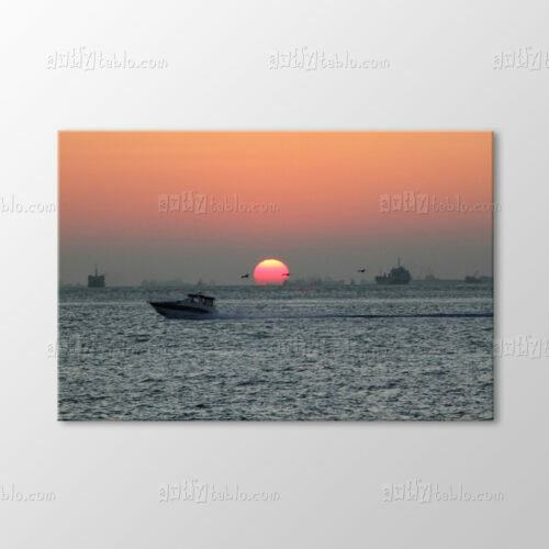 Marmara'da Gün Batımı Tablo