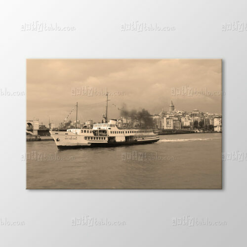 Galata Kulesi ve Vapur Tablo