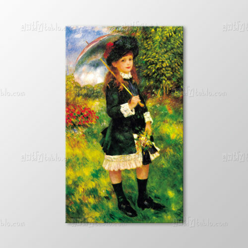 Güneş Şemsiyeli Genç Kız, 1883 Tablo