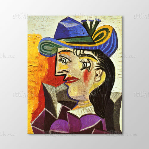 Woman With A Blue Hat Tablo