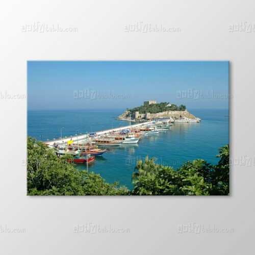 Güvercinada Kalesi Kuşadası Tablo