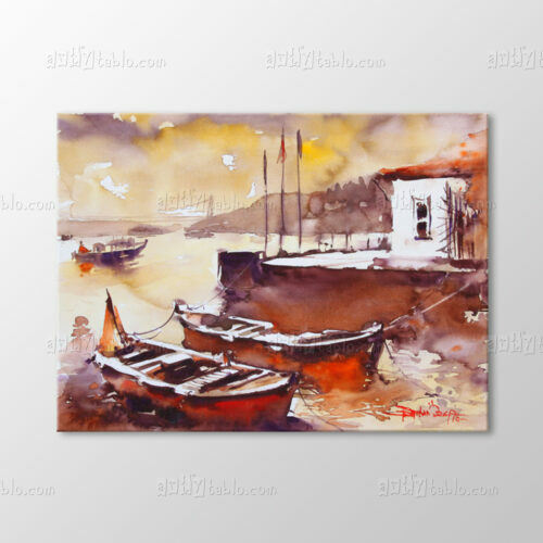 Suluboya Sandallar ve İstanbul Tablo