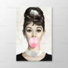 Audrey Hepburn Pembe Sakız Tablo