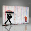 Banksy Rainbow Rain Tablo