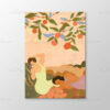 Womens Lying Under Orange Tree Tablo